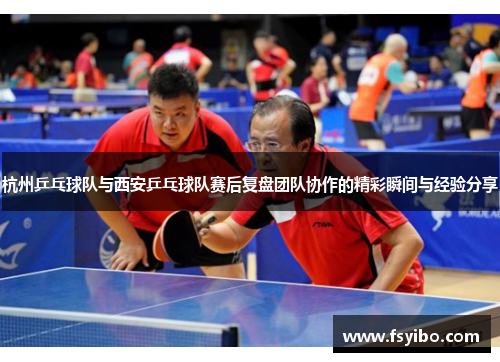 杭州乒乓球队与西安乒乓球队赛后复盘团队协作的精彩瞬间与经验分享